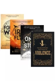 Pakiet Empireum. Tomy 1-3: Fourth Wing. Czwarte Skrzydło, Iron Flame. Żelazny płomień, Onyx Storm. Onyksowa burza (barwione brzegi) oraz Dziennik Fourth Wing. Czwarte Skrzydło