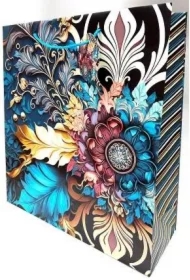 Torebka ozdobna matowa 35x37x12cm vintage GB23159