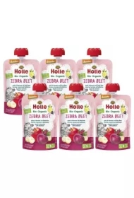 Zestaw Mus Buraczana Zebra Jabłko i banan z burakiem od 6. miesiąca