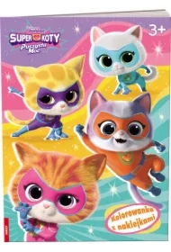 Disney Superkoty. Kolorowanka z naklejkami