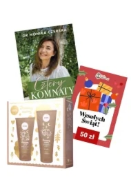 Paczka od Mikołaja: Cztery komnaty. Klucz do życia w równowadze, Zestaw Zimowy nastrój żel pod prysznic + balsam do ciała, e-Bon Podarunkowy Wesołych Świąt 50 zł TaniaKsiazka.pl