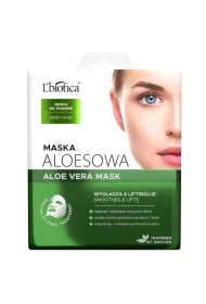 Aloesowa maska oczyszczająco-regenerująca do twarzy na tkaninie