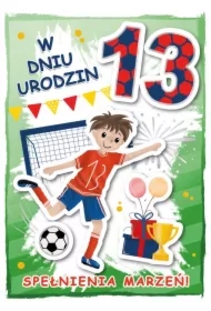 Karnet urodziny 13