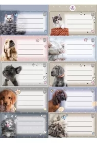 Naklejki na zeszyty pasek The Sweet Pets