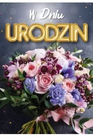 Karnet B6 3D Urodziny