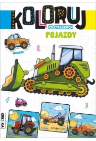 Koloruj po cyferkach pojazdy