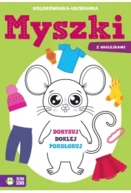 Kolorowanka-ubieranka. Myszki