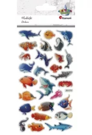 Naklejki wypukłe stworzenia morskie mix