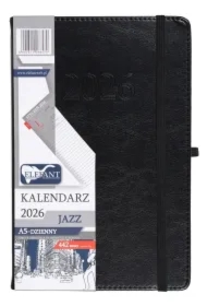 Kalendarz 2026 A5 dzienny Jazz czarny