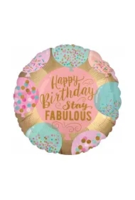 Balon foliowy Happy Birthday Stay Fabulous 46cm