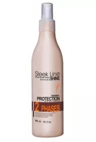 Sleek Line Repair Thermal Lotion Protection dwufazowy płyn z jedwabiem do prostowania włosów