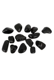 Kamienie polerowane Black Pebble IV 20-30mm do akwarium terrarium