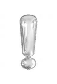 Balon foliowy znak ! Srebrny