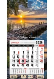 Kalendarz 2026 jednodzielny mini mazury