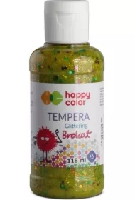 Farba tempera brokatowa, złoty, 118 ml