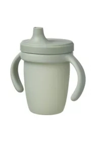 Silikonowy kubek z ustnikiem, szałwiowy