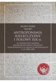 Antroponimia Kielecczyzny I połowy XIX w.