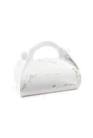 Ozdobne pudełka na ciasto Gałązki złoty 10 szt