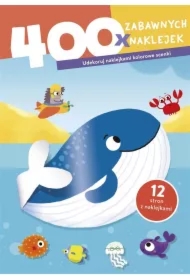 400 zabawnych naklejek. Wieloryb