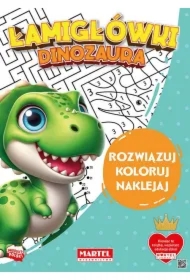 Łamigłówki dinozaura z naklejkami