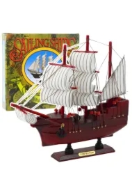 Model kolekcjonerski Statek Żaglowiec czerwony