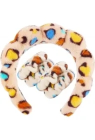 Zestaw opasek kosmetycznych na głowę i nadgarstki O537PAN