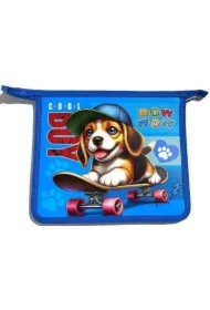 Teczka-torba A5+ zapinana na zamek Piesek