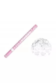 Tuba z sercami białymi 80cm