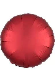 Balon foliowy Lustre Dark czerwony okrągły