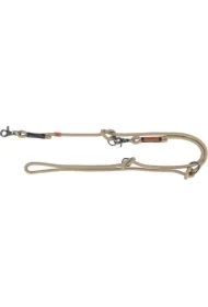 Be Nordic, Smycz regulowana, dla psa, piaskowa/czarna, linka, L&ndash; XL: 2.00 m/o 13 mm