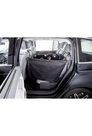 Mata do samochodu 0, 65 x 1, 45 m, wąska, z panelami bocznymi, czarno/ beżowa