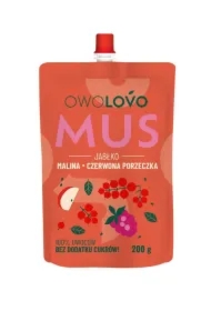 Mus owocowy Trio Jabłko - Malina - Czerwona porzeczka