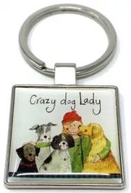Brelok do kluczy K29 Crazy Dog Lady Psiara