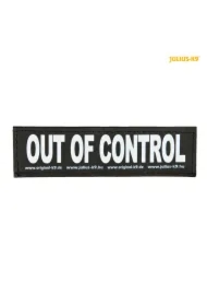 Naklejka na rzep 2 Julius-K9, L, OUT OF CONTROL