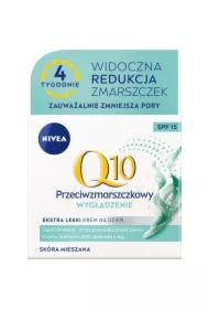 Q10 Przeciwzmarszczkowy ekstra lekki krem do twarzy SPF15
