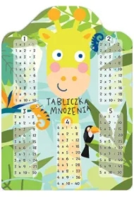 Karta tabliczka mnożenia A5 żyrafa
