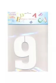 Cyfra 6 ze styropianu