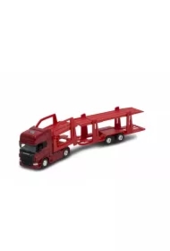 Tir Scania V8 R730 1:64 czerwona laweta WELLY