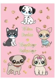 Karnet B6 Urodziny - Pieski