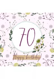 Karnet Swarovski kwadrat CL2270 Urodziny 70