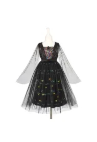 Kostium sukienka tiulowa z cekinami i lampkami LED czarownica Agatha 3-4 lata