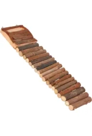 Drabina dla chomika z naturalnego drewna, 18 szczebli, 7x27 cm