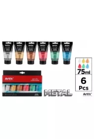 Farba akrylowa metal 75ml 6 kolorów