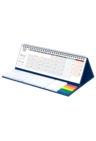 Kalendarz z notesem 2025/2026 maxi granatowy