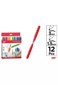 Flamastry podwójne złącze 12 kolorów