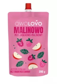 Mus jabłkowo-malinowy Malinowo