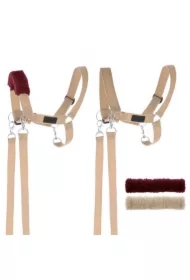 Kantar dla Hobby Horse wodze + futerka beżowy