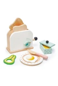 Toster drewniany z akcesoriami