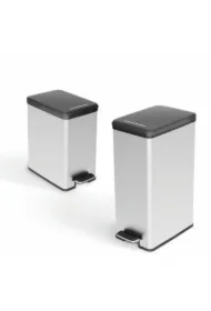 Curver kosz na śmieci slim bin iml metalizowany