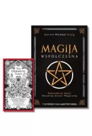 Pakiet: Magija współczesna. Dwanaście lekcji wysokiej sztuki magicznej, Hermetic Tarot, karty